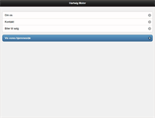 Tablet Screenshot of hartwig-motor.dk